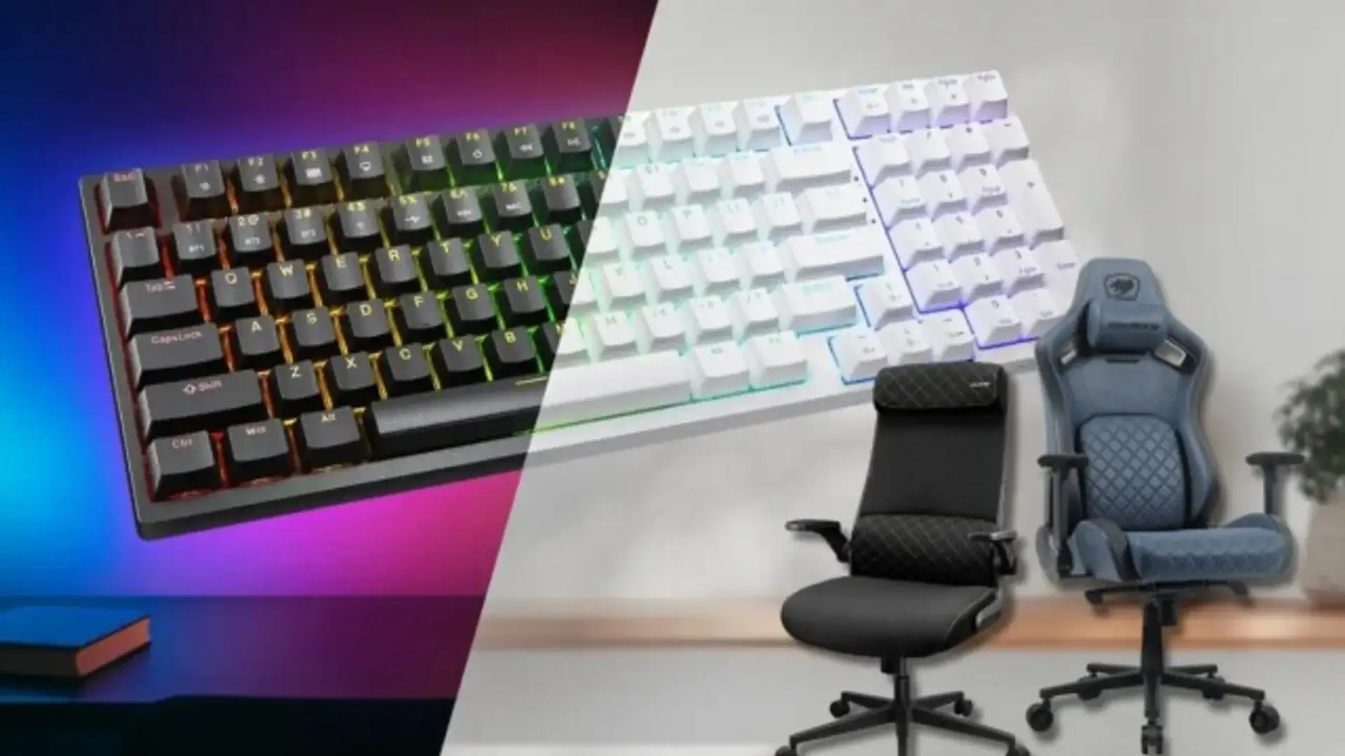 Cougar anuncia novas cadeiras e teclado para gamers e profissionais