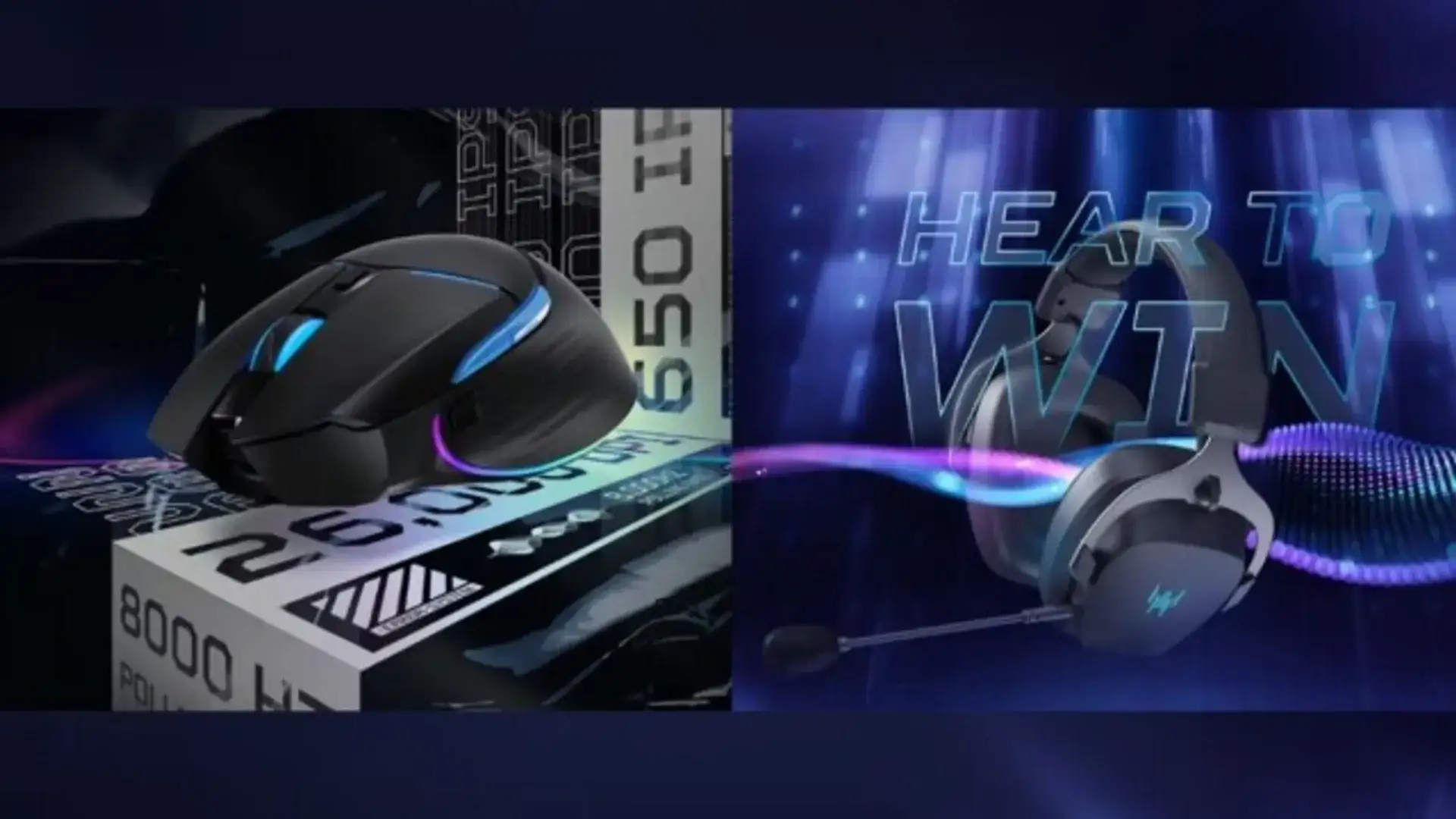 Acer revela headset Predator Galea 570 e mouse Cestus 530 com 8K Hz na CES 2026