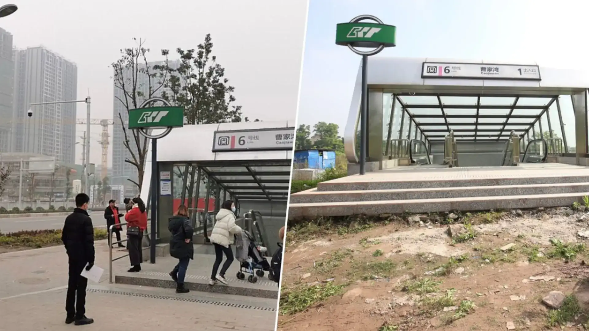 Como a China transformou estações de metrô vazias em centros urbanos