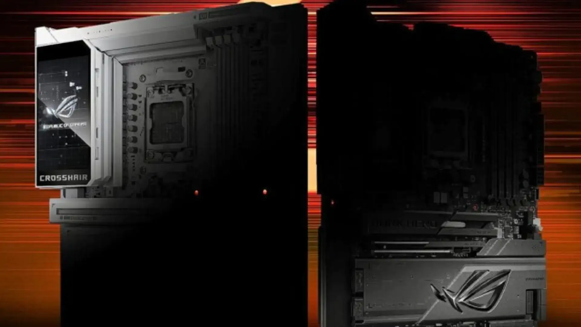 ASUS revela placas-mãe ROG Crosshair X870E: Glacial em branco e Dark Neo em teaser