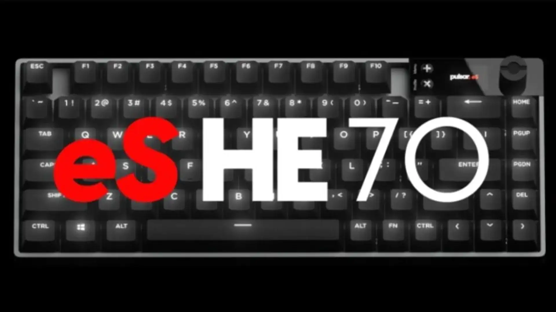 Pulsar lança teclado mecânico para eSports com tela LCD e efeito Hall