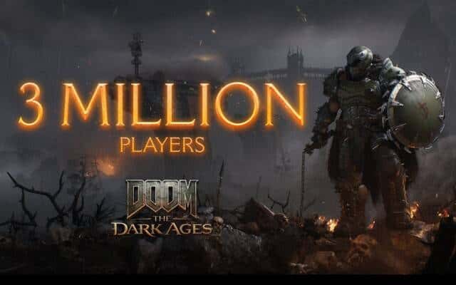DOOM: The Dark Ages atinge 3 milhões de jogadores em tempo recorde