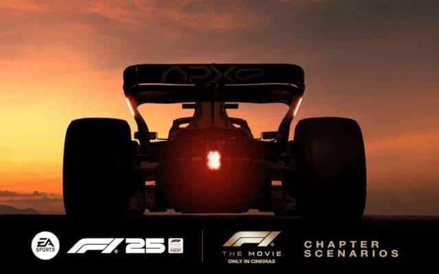 Como F1 25 integra o filme de Brad Pitt em desafios exclusivos