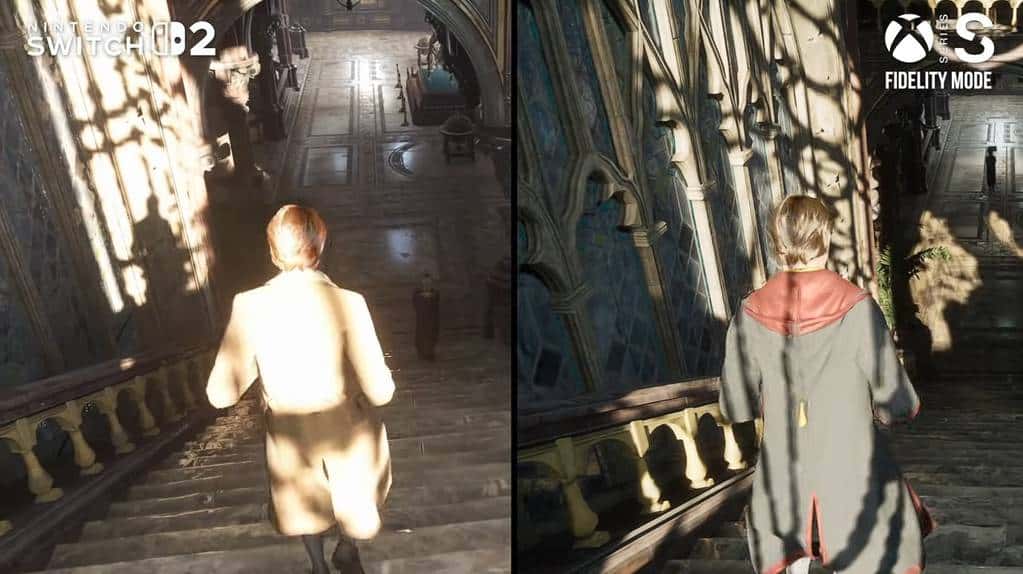 Hogwarts Legacy no Switch 2: como se compara com PS4 e Xbox Series S?