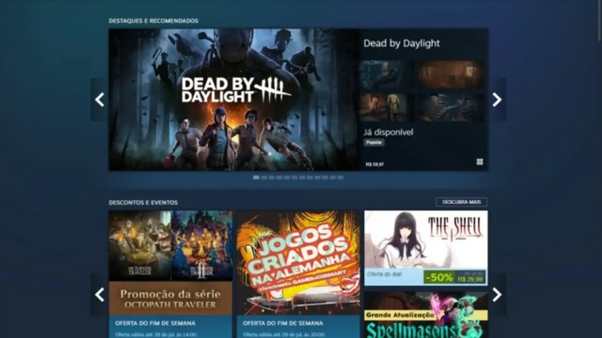 Steam testa nova interface da loja com navegação simplificada