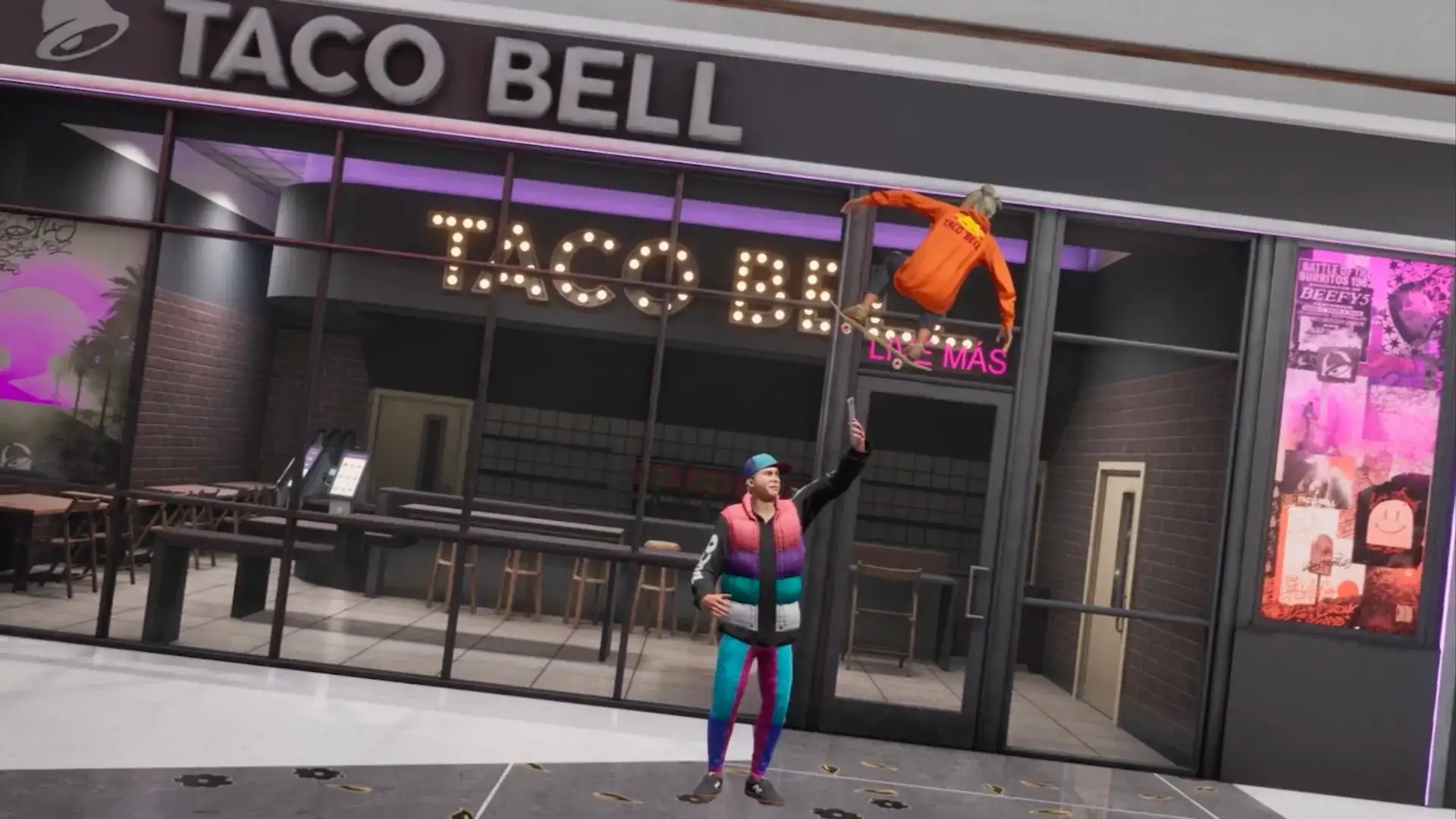 Tony Hawk's Pro Skater 3 + 4 ganha skins exclusivas em parceria com Taco Bell e Red Bull